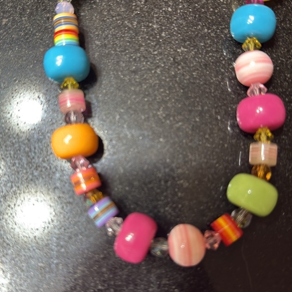 Tina Tarantino, beautiful multicolor beaded necklace adjustable length - Picture 5 of 5